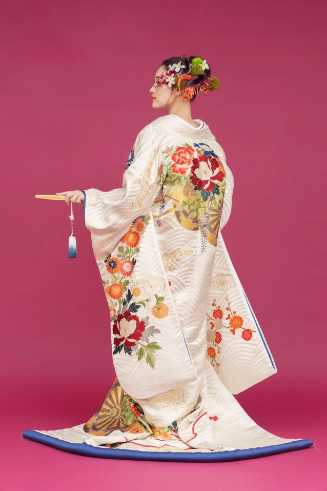 色打掛 波濤花車文 - Kimono（着物）- の写真2枚目